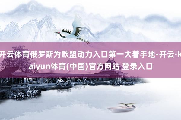 开云体育俄罗斯为欧盟动力入口第一大着手地-开云·kaiyun体育(中国)官方网站 登录入口