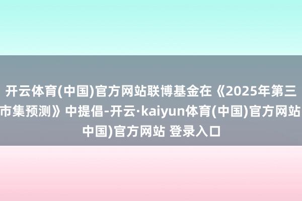 开云体育(中国)官方网站联博基金在《2025年第三季度权力市集预测》中提倡-开云·kaiyun体育(中国)官方网站 登录入口
