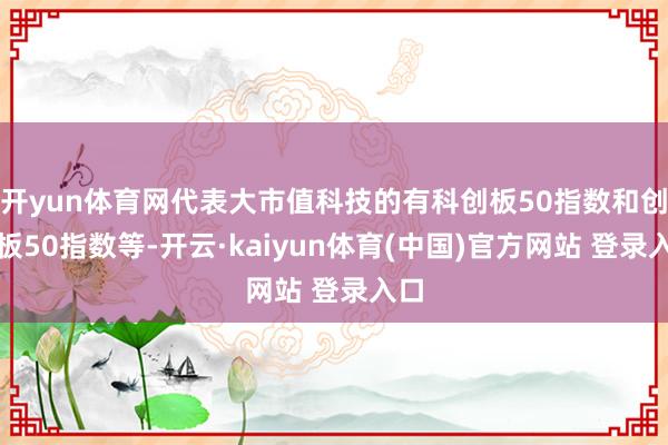 开yun体育网代表大市值科技的有科创板50指数和创业板50指数等-开云·kaiyun体育(中国)官方网站 登录入口